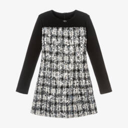 Fun & Fun-Girls Black Milano Jersey Sequin Dress | Childrensalon