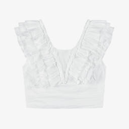 Elsy-Girls White & Black Striped Blazer | Childrensalon