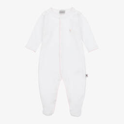 G.H.Hurt & Son-طقم هدية صوف ومزيج قطن لون أبيض وزهري | Childrensalon