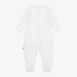 G.H.Hurt & Son-طقم هدية صوف ومزيج قطن لون أبيض وزهري | Childrensalon