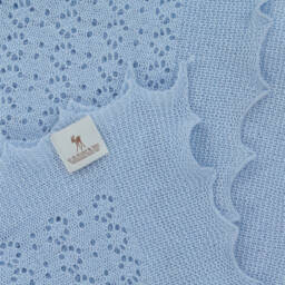 G.H.Hurt & Son-شال كشمير لون أزرق للرضع (122 سم) | Childrensalon