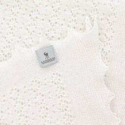 G.H.Hurt & Son-Ivory Pure Cashmere Baby Shawl (122cm) | Childrensalon