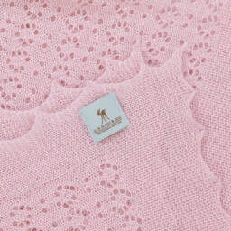 G.H.Hurt & Son-شال كشمير لون زهري للأطفال الرضع (122 سم) | Childrensalon