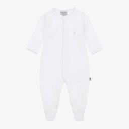 G.H.Hurt & Son-طقم هدية صوف ومزيج قطن لون أبيض وأزرق للمواليد | Childrensalon