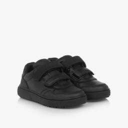 Geox-حذاء رياضي جلد صناعي لون أسود للأولاد | Childrensalon