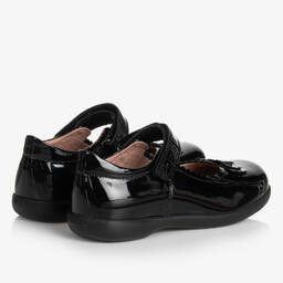 Geox-حذاء بمب جلد لامع لون أسود للبنات | Childrensalon