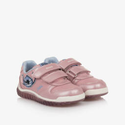 Geox-حذاء رياضي مضئ بتصميم ديزني لون زهري للبنات | Childrensalon