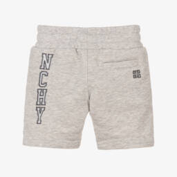 Givenchy-Boys Grey Cotton Jersey Shorts | Childrensalon