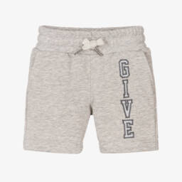Givenchy-Boys Grey Cotton Jersey Shorts | Childrensalon