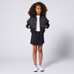 Givenchy-Girls Black Bomber Jacket | Childrensalon