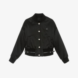Givenchy-Girls Black Bomber Jacket | Childrensalon