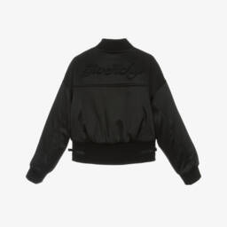 Givenchy-Girls Black Bomber Jacket | Childrensalon