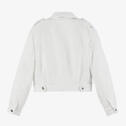 Givenchy-Girls White Tweed Jacket | Childrensalon
