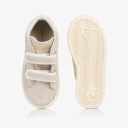 Golden Goose-Girls Shimmery Gold June Ball Star High-Top Trainers | Childrensalon