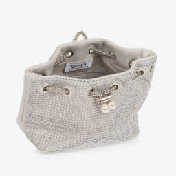 Graci-حقيبة كتف بديامونتي لون فضي (17 سم) | Childrensalon