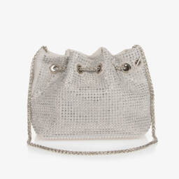 Graci-حقيبة كتف بديامونتي لون فضي (17 سم) | Childrensalon