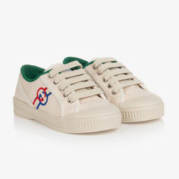 Gucci-Ivory Canvas Tennis 1977 Trainers | Childrensalon