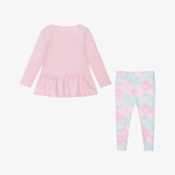 Guess-Baby Girls Pink 4G Logo Dress & Leggings Set | Childrensalon