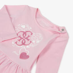 Guess-Baby Girls Pink 4G Logo Dress & Leggings Set | Childrensalon