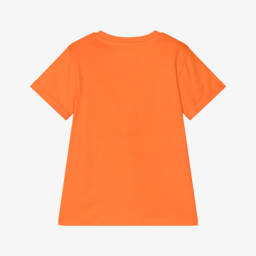 Guess-Boys Orange Cotton Surfing Bear T-Shirt | Childrensalon