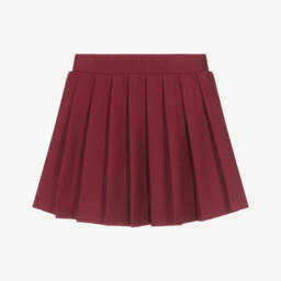 Guess-Girls Burgundy Red Pleated Jersey Skirt | Childrensalon