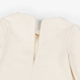 Guess-فستان قطن جيرسيه لون عاجي بطبعة حقيبة | Childrensalon