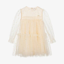 Guess-Baby Boys Beige Cotton Jersey Bow Tie Trouser Set | Childrensalon