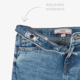 Guess-Junior Boys Blue Distressed Denim Shorts  | Childrensalon