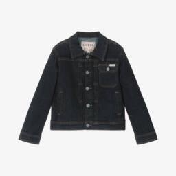 Guess-Junior Boys Dark Blue Denim Jacket | Childrensalon