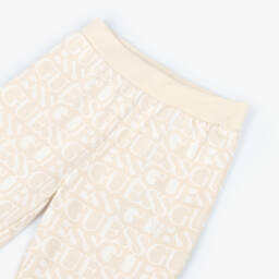 Guess-Junior Girls Beige & Ivory Logo Joggers | Childrensalon