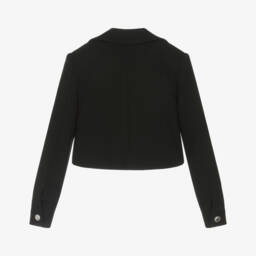 Guess-جاكيت بليزر كروب لون أسود للبنات | Childrensalon