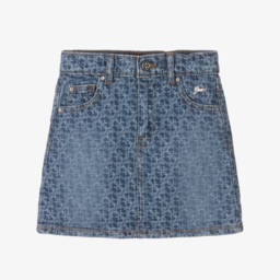 Molo-Girls Blue Cotton & Tulle T-Shirt | Childrensalon