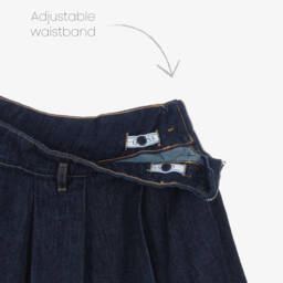 Guess-Junior Girls Blue Denim Pleated Skirt with Belt | Childrensalon