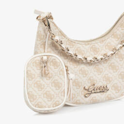 Guess-Junior Girls Ivory 4g Logo Handbag & Purse | Childrensalon