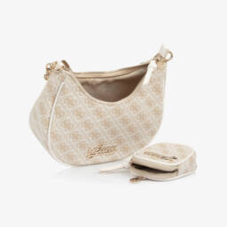 Guess-Junior Girls Ivory 4g Logo Handbag & Purse | Childrensalon
