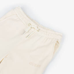 Guess-Junior Girls Ivory Cotton Joggers | Childrensalon