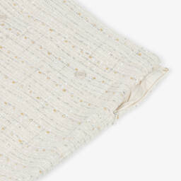 Guess-Junior Girls Ivory Tweed Skirt with Silver Thread & Sequins | Childrensalon