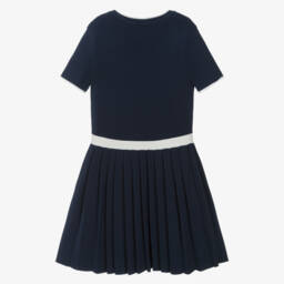 Guess-Junior Girls Navy Blue Cotton Knit Dress | Childrensalon