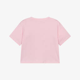 Guess-Junior Girls Pink Cotton Diamanté T-Shirt | Childrensalon
