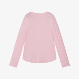 Guess-Junior Girls Pink Lenzing Top with Rhinestone Logo | Childrensalon