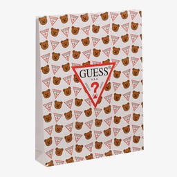 Guess-أفرول بيبي غرو قطن جيرسي مطرز لون أبيض للأطفال | Childrensalon
