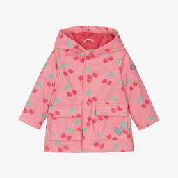 Girl Pink Cherries Raincoat