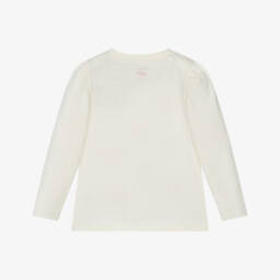 Hatley-Топ кремовый из хлопкового трикотажа с принтом бантов для девочек | Childrensalon