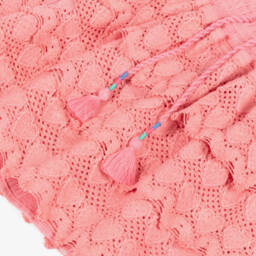 Hatley-Girls Pink Cotton Crochet Hearts Skort | Childrensalon