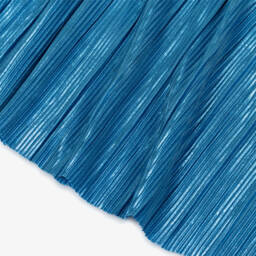 Hatley-Платье розовое вязаное с синим плиссе | Childrensalon