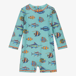 Hatley-بدلة واقية من الشمس أطفال رضع لون أخضر (+UPF50) | Childrensalon