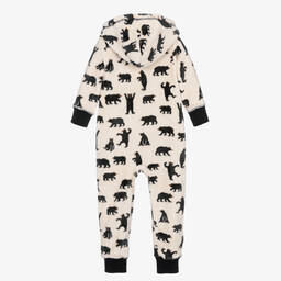 Hatley-Ivory Fleece Hooded Bear Onesie | Childrensalon