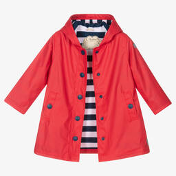 Hatley-Red Hooded Raincoat | Childrensalon