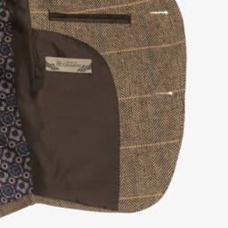 House of Cavani-Boys Brown Tweed Albert Suit | Childrensalon