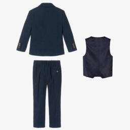 House of Cavani-Boys Dark Blue Orson Suit | Childrensalon
